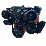 Sbc Serpentine Pulley Kit Alt Ps A/c 283 350 383 400 Black Powdercoat New. Price: $1740.00.