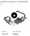 Motorcraft Oem Engine Water Pump 3 Bolt Pulley Flange Ford PW-575. Price: $125.00.
