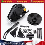 For Chevy Gm Saginaw Power Steering Pump Mounting Bracket 2 Groove Pulley Kit Us New. Price: $135.99.