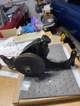 1970 1980 Dodge Ram Truck LA318-360 Saginaw Power Steering Pump And Brackets Used. Price: $175.00.