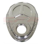 1955-95 Timing Chain Cover Compatible/replacement For Chevy 283-350 Sbc Chrome New. Price: $34.64.