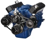 Black Ford 289-302 Serpentine Conversion Kit Alternator & Power Steering New. Price: $625.00.