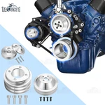 Small Block Ford 302 351W V-belt Pulley Kit Alternator Water Pump Crankshaft New. Price: $119.99.