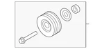 Genuine Nissan Idler Pulley 11925-EZ30B New. Price: $91.99.