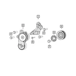 68148385AA Mopar Accessory Drive Belt Idler Pulley Adjustment Bolt Kit For Jeep New. Price: $17.68.