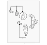 Genuine Honda Accessory Drive Belt Tensioner Assembly 31170-6B2-A01 New. Price: $271.62.