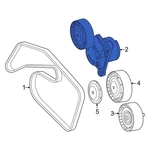 For Mercedes-benz Sprinter 2500 23-26 Accessory Drive Belt Tensioner Assembly New. Price: $137.20.