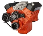 Black Bbc Serpentine Pulley Kit Big Block Chevy 454 Conversion System Alternator New. Price: $305.00.