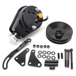 For Chevy Gm Black Saginaw Power Steering Pump Mounting Bracket 2 Groove Pulley New. Price: $145.99.