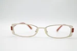Vintage Nine West 384 Gold Brown Square Glasses Eyeglass Frame Nos. Price: $47.11.