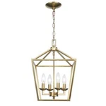 Home Decorators Collection Weyburn 4-LIGHT Gold Farmhouse Chandelier New. Price: $26.99.