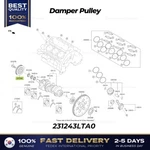 Genuine Damper Pulley 231243LTA0 For Hyundai Genesis G70 Kia Stinger New. Price: $125.00.