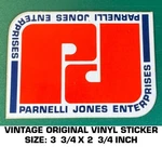Parnelli Jones Enterprises Vintage Original Vinyl Decal Sticker Racing-scca Used. Price: $13.90.