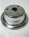 1969-1985 Small Block Chevy Lwp Chrome Single Groove Lower Crankshaft Pulley Sbc New. Price: $38.45.