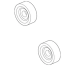 Genuine Ford Idler Pulley LC3Z-8678-E New. Price: $26.65.