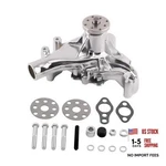Maxpeedingrods High Volume Flow Chrome Aluminum Long Water Pump For Chevy New. Price: $172.25.