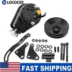 For Chevy Gm Saginaw Power Steering Pump Mounting Bracket 2 Groove Pulley Kit Us New. Price: $135.99.