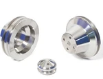 Billet Aluminum Pulley Kit 318 340 360 V-belt Mopar 2V Underdrive Set Sb Dodge New. Price: $189.00.